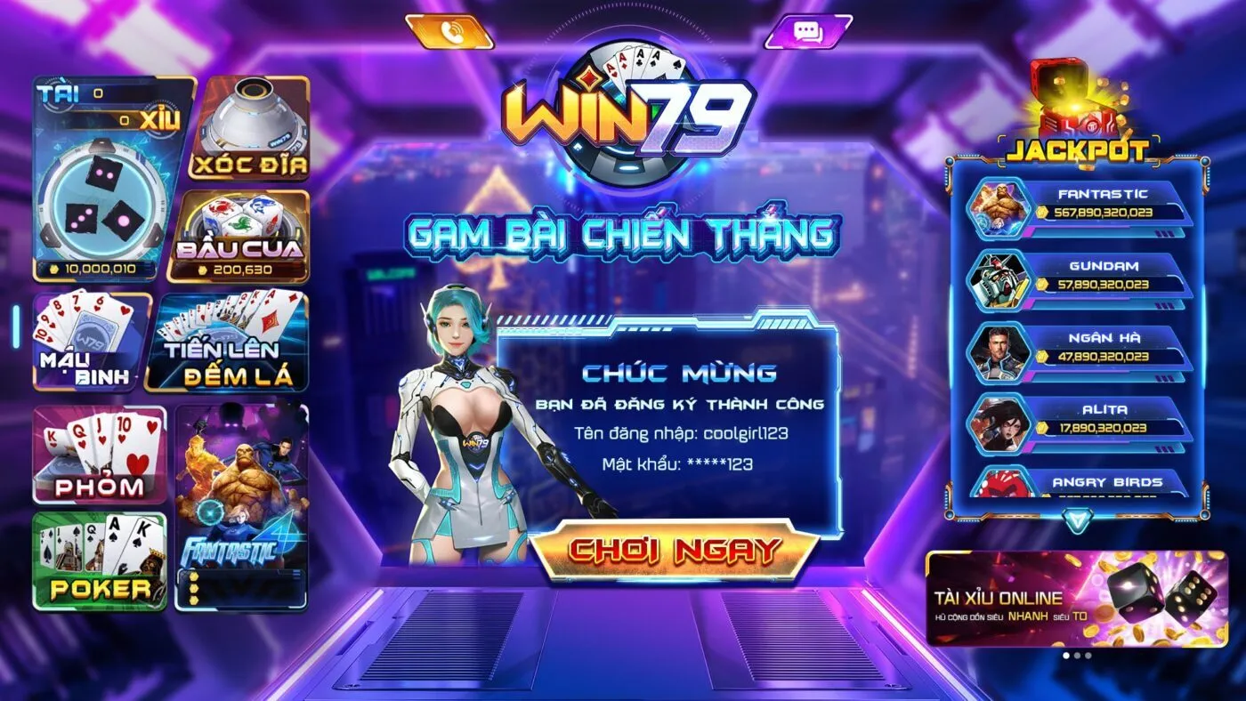 Các sản phẩm game đổi thưởng chắc chắn phải chơi tại Win79